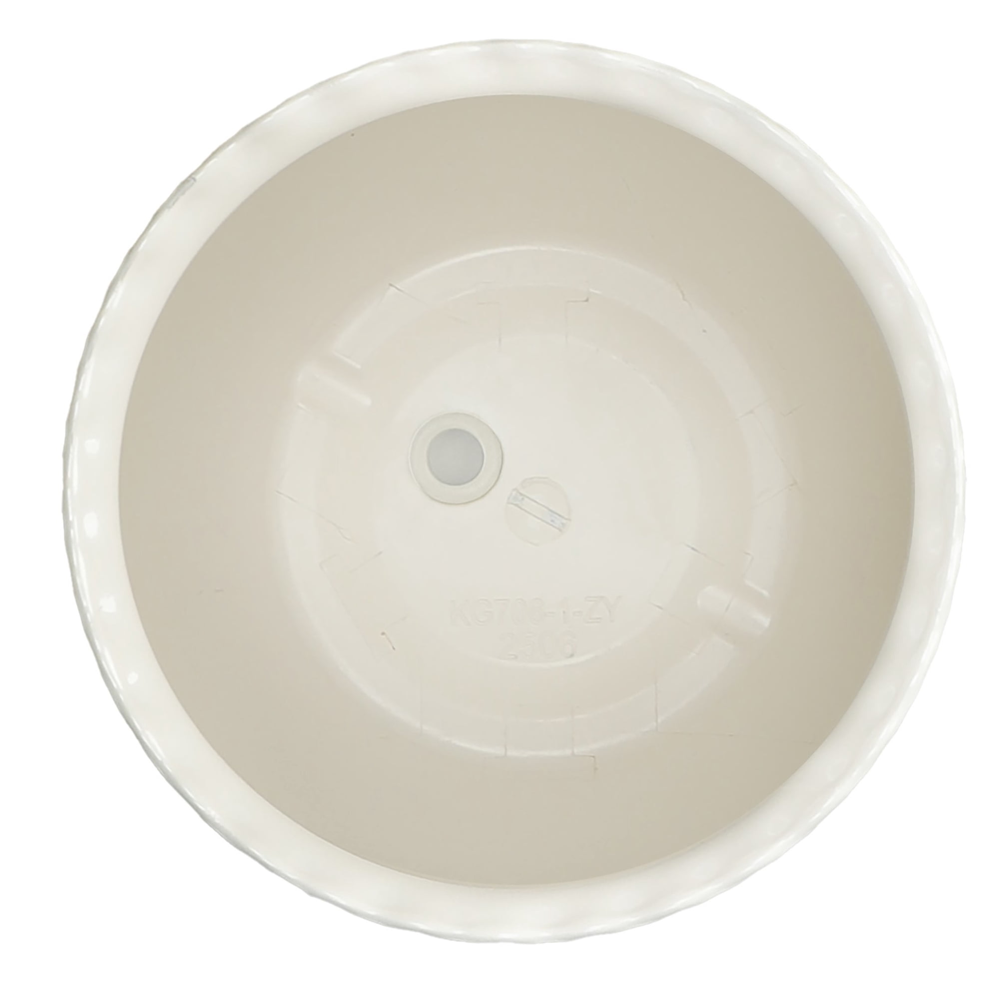 Mainstays Brooke 8" x 8" x 6.5" Round Vanilla Dream 100% Recycled Resin Planter