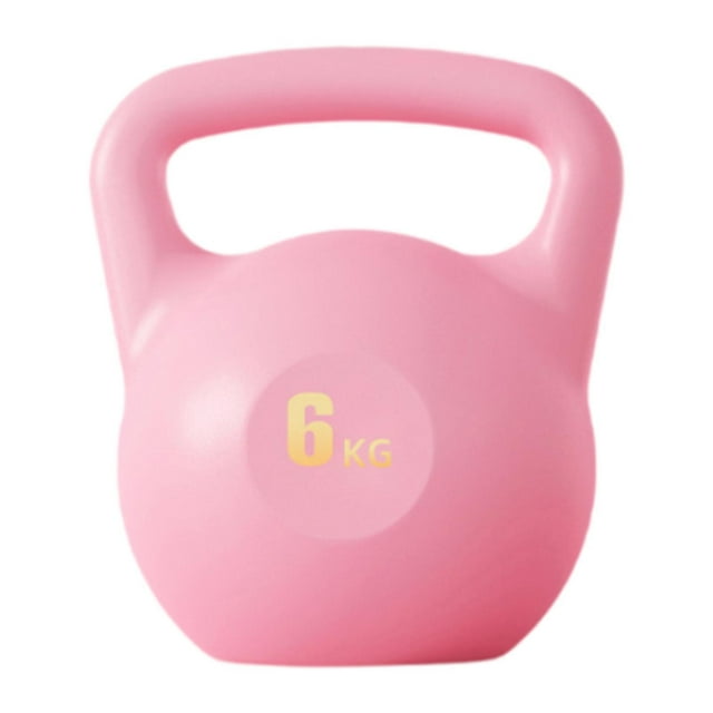 Ejercicio con pesa rusa llena de agua, pesa rusa antideslizante para fitness Rosa 6kg
