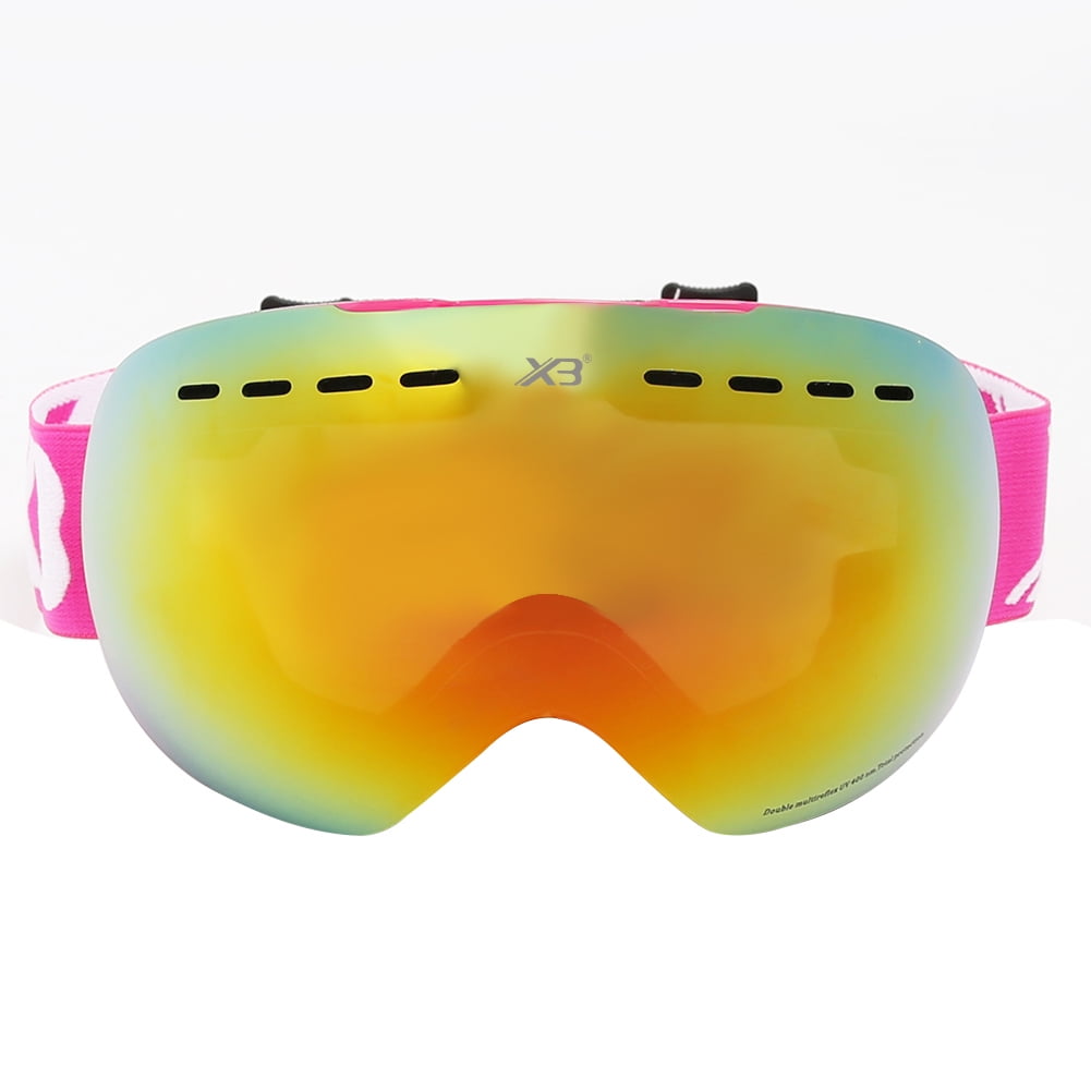 Unisex Snow Ski Goggles Anti-fog Anti-glare Snowboard Goggles UV400 Protection Windpoof Interchangeable Lens for Skiing,... by