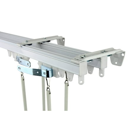 Rod Desyne Commercial Wall / Ceiling Double Curtain Track Kit