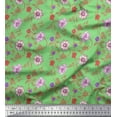 thumbnail image 1 of Soimoi Rayon Fabric Leaves & Lily Floral Fabric Prints by Yard 42 Inch Wide, 1 of 6