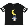 thumbnail image 3 of Inktastic Stardust Fairy, Cute Fairy, Fairy on a Swing, Moon Girls Toddler T-Shirt, 3 of 5