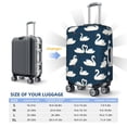 thumbnail image 6 of Balery Luggage Cover White Swam Print Suitcase Covers for Luggage Elastic Washable Suitcase Protector Fits 18-32 Inch Luggage-Medium, 6 of 9
