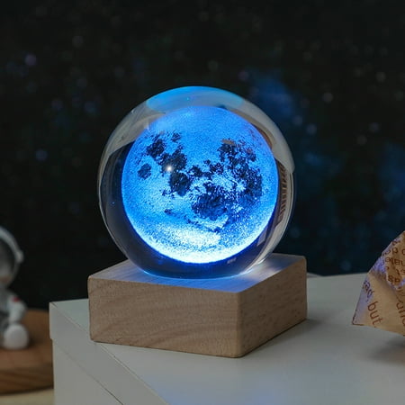 

Goldencivetcat Cosmos Series Crystal Ball Night Lights Milky Way Moon Desktop Bedroom Small Ornaments Creative Valentine‘s Day Gifts Birthday Gifts
