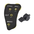 thumbnail image 2 of Béisbol Umpire Clicker Balls Strike Outs Entradas portátiles 4 ruedas con silbato de béisbol Clicker para ejercicio deportivo, 2 of 8