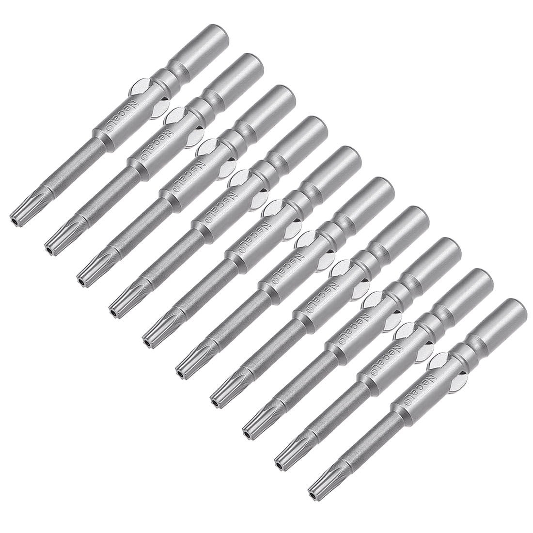 10Pcs 60mm Long 6mm Dia Shank T15 Torx Security Screwdriver