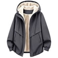 thumbnail image 2 of KICILVS Womens Fleece Lined Windbreaker Jackets Water-Resistant Hooded Zip Up Coat with Pockets Warm Winter Outerwear, 2 of 6