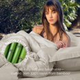 thumbnail image 2 of Southshore Fine Living, Inc. Rayon Derived from Bamboo Queen Duvet Cover Set with Pillow Shams, Bone, 2 of 6