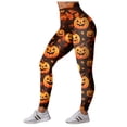 thumbnail image 6 of mgoYE Halloween Leggings for Women High Waist Printed Yoga Pants Holiday Tights Womens Legging Size M, 6 of 7