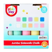 Play Day Jumbo Multicolor Sidewalk Chalk, 10 Count