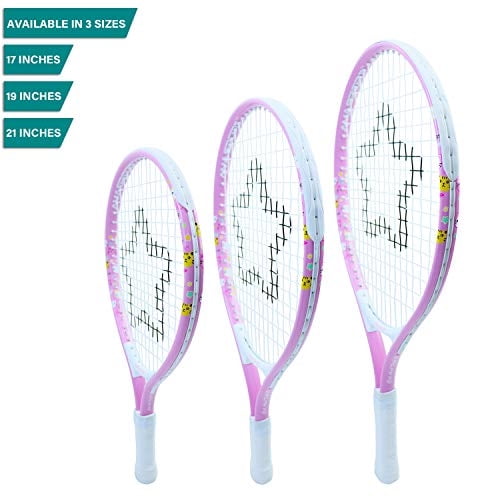 Amagogo Raqueta De Tenis Infantil 21 Pulgadas (53cm) Para Niños - Aleación De Hierro, Red De Nylon Alta Elástica, Mango Antideslizante, Incluye Bolsa De Almacenamiento