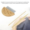 thumbnail image 4 of Weaving Loom Comb Set, Multipurpose Safe Craft Kit Durable Bamboo Wood Stainless Steel Weaving Loom Comb for Knitting Enthusiasts DIY Crafts Tool, 4 of 8