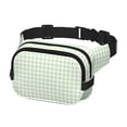thumbnail image 2 of Disketp Pistachio Green Checkboard Riñonera de Doble Capa, Bolsa de Cintura Ajustable para Viajes, Correr y Senderismo, Riñonera Ligera para Hombre y Mujer, 2 of 9