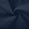 thumbnail image 6 of NMMUED Womens Linen Set Cotton Linen Vacation Outfits Linen Matching Linen Lounge 3/4 Sleeve Top Wide Leg Pants Spring Airport Clothes Women Matching Sets Outfits Dark Blue 3XL, 6 of 6