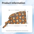 thumbnail image 6 of Kdxio Squirrel And Maple Leaves Pattern Turban Hat for Women Men Comfortable Adjustable Cleaning Working Cap with Sweatband, 6 of 8