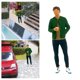 thumbnail image 4 of Mini 1:64 Diorama de personaje pintado Figura deportiva Muñeca Carretera Edificio Escenario beber hombre verde, 4 of 7
