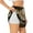White, variant on Happy New Year 2025 E for Women's Double Layer Athletic Shorts High-Performance Gym Shorts with Inner Pocket, Elastic Waistband-Small