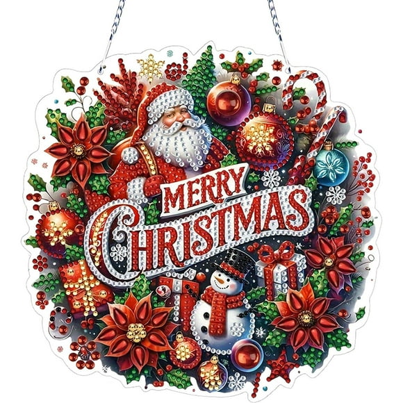 Art Craft Kit VODAPYC, adorno navideño con forma de diamante para colgar