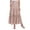 Skin Pink, variant on Baywell Boho Long Skirt for Women High Waist Swiss Dots Hollow Patchwork Swing Skirt Elastic Waisted Maxi Skirt S-2XL