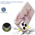 thumbnail image 4 of iPhone 13 Pro Max Case, Ultra Thin Hybrid Protective Lightweight Marble Design Shockproof Case Soft TPU Back Cover for iPhone 13 Pro Max 6.7", D, 4 of 6