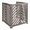 Wood Privacy Fence-Grey, variant on 3-Panel Cedar Outdoor Privacy Screen, Freestanding Air Conditioner Fence Enclosure, U-Shaped Solid Wood AC & Trash Can Hideaway Screen, 33"W × 38"H