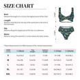 thumbnail image 2 of Kdxio Christmas Dinosaur colorful Print Women's 2 Piece High Waisted Wrap Spaghetti Strap Summer Swimsuit Bikini Set-XX-Large, 2 of 5