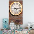 thumbnail image 2 of DesignArt Antique Wagon Wheel Large Wall Clock, 2 of 2