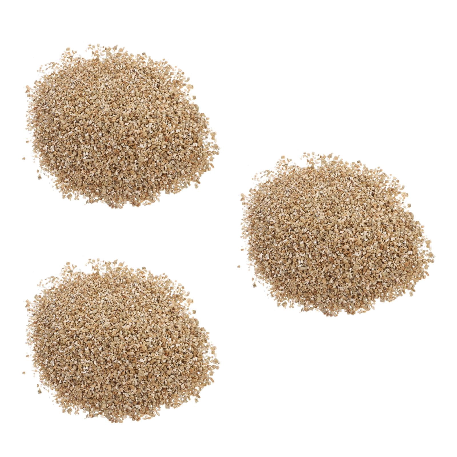 WHAMVOX WORGEOUS 3pcs Horticultural Vermiculite for Starting Mushroom Growing Fine Grade 3l Bag Bulk Gardening Vermiculite