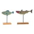 thumbnail image 1 of 2 adornos de pez de madera para decoración del hogar y escritorio. EstiloD, 1 of 8