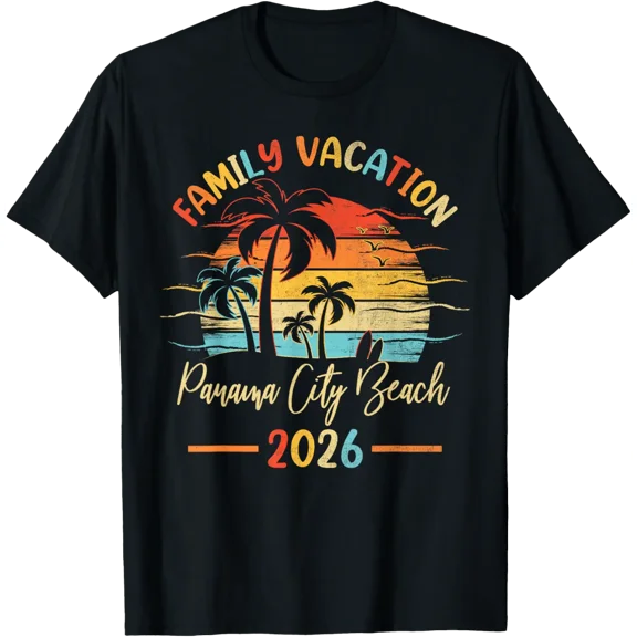 Summer Vibes Family Vacation Florida Panama City Beach T-Shirt