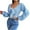 Blue, variant on Womens Fall Fashion 2022! QLEICOM Sweaters for Women, Women's Fashion Autumn Winter Long Sleeve Solid Blouse V-Neck Bow-Knot Sweater Tops On Clearance