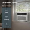 thumbnail image 3 of TCL 12,000 BTU 115V 550 Sq. Ft. Smart Inverter Window Air Conditioner, White, T12WV9S, 3 of 4