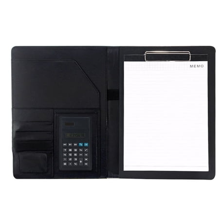 Zoyueyie A4 Business File Folder Multi-Fonction Document Folder Professional Business Files Storage Folder for Company (Black)
