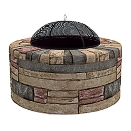 Bond Mfg Company Fs Stone Rnd Fire Pit 51203 Walmart Com