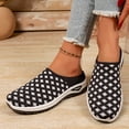 thumbnail image 3 of EKVAHL Women's Orthopedic Backless Walking Mules, Grid Knit Mesh Slip On Clogs, Wide Width Lightweight Daily Outdoor Walking Sneakers Black, 3 of 5
