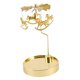 thumbnail image 1 of Candelabro giratorio dorado, bandeja, plato, candelabro para el hogar, centros de mesa 19cm, 1 of 9