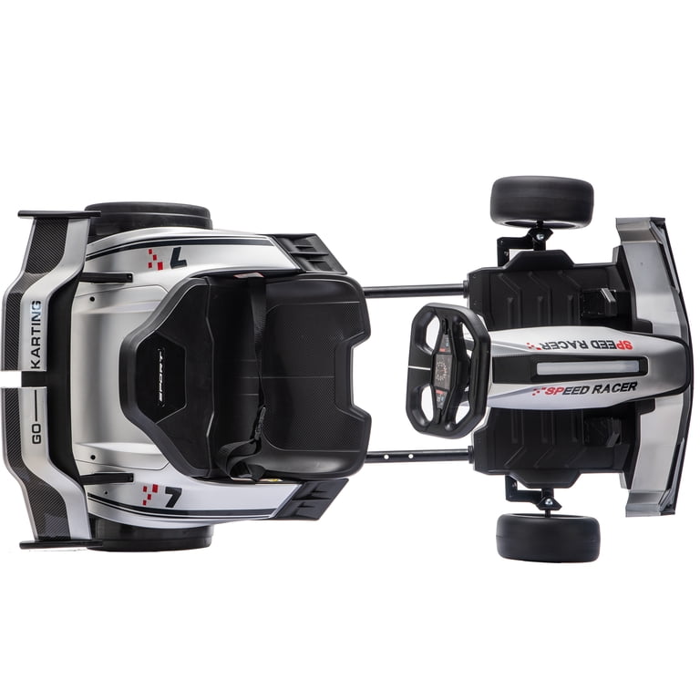 24V Go Kart Ride on Toys 800W 360° Drift Car w/ Adjustable Length