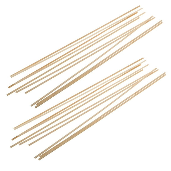 ELAYARD 20pcs Unfinished Bamboo Sticks for Crafting Light Yellow Bamboo Durability for Parks