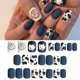 thumbnail image 1 of Set Of 24 Stick On Nail Piece Snoopy Short Acrylic Nails With Glue Matte Cartoon Style For, 1 of 4