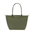 thumbnail image 1 of Bolso de mano con forma de bola de masa de nailon para mujer, bolso de mano de gran capacidad con asa de cuero, impermeable, plegable, de un solo hombro, 1 of 5