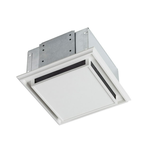 Broan 682 Bathroom Ventilation Fan With Charcoal Filter And White Plastic Grille Com - How To Install A Broan Bathroom Fan Cover