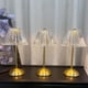 thumbnail image 5 of USB Rechargeable Crystal Table Lamp | Multicolor Acrylic Shade | 3-Color Touch Control | Dimmable Ambient Light | Metal Base | 11.8x4.3in | Cordless Decor Lighting, 5 of 6