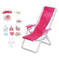thumbnail image 3 of Miniature Beach Cloth Accessories, Delicate Accessory Beach Doll Clothes Pack 1/12 Mini With Beach Chair For Kids For Decoration, 3 of 8