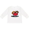 thumbnail image 3 of Inktastic Beagle Heartfelt Duo Boys or Girls Long Sleeve Toddler T-Shirt, 3 of 5