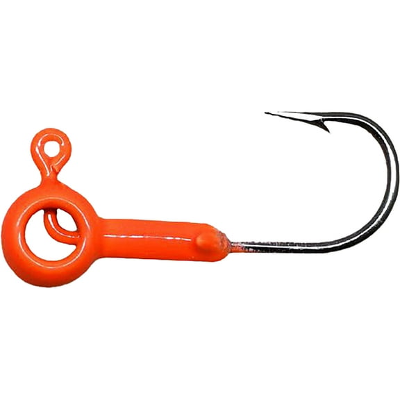 Crappie Magnet Eye Hole Round 1/16oz Jighead Orange