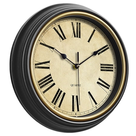Necvior Quiet Clocks Living Room Decoration Time Reminders Wall Decor Home Wall Clock image