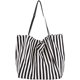thumbnail image 1 of Bolso tipo cartera de lona a rayas para mujer Bolso tipo hobo a rayas Negro Rojo Verde, 1 of 5
