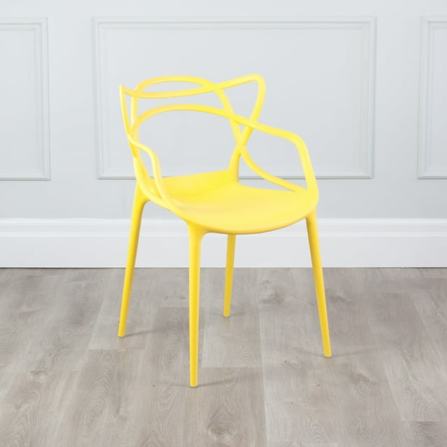 Trinity Stackable Polypropylene Molded Arm Chair (Set of 4)