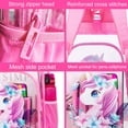 thumbnail image 5 of AGSDON 3PCS Clear Backpack for Girls, Pink Unicorn Transparent Bookbag Heavy Duty, See Through School Bag for Kids Elementary Preschool, 5 of 8