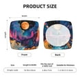 thumbnail image 4 of Kdxio Chair Seat Covers Fantasy Cosmic Landscape Print Chair Covers for Dining Room Square Washable Chair Protector Seat(Two Pieces), 4 of 5